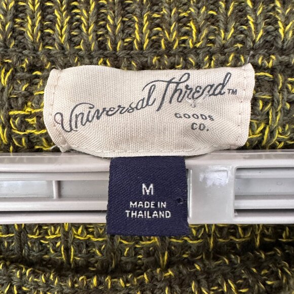 UNIVERSAL THREAD WOMEN'S GREEN STRETCH SWEATER CREW NECK LONG SLEEVE SIZE M - Picture 3 of 11